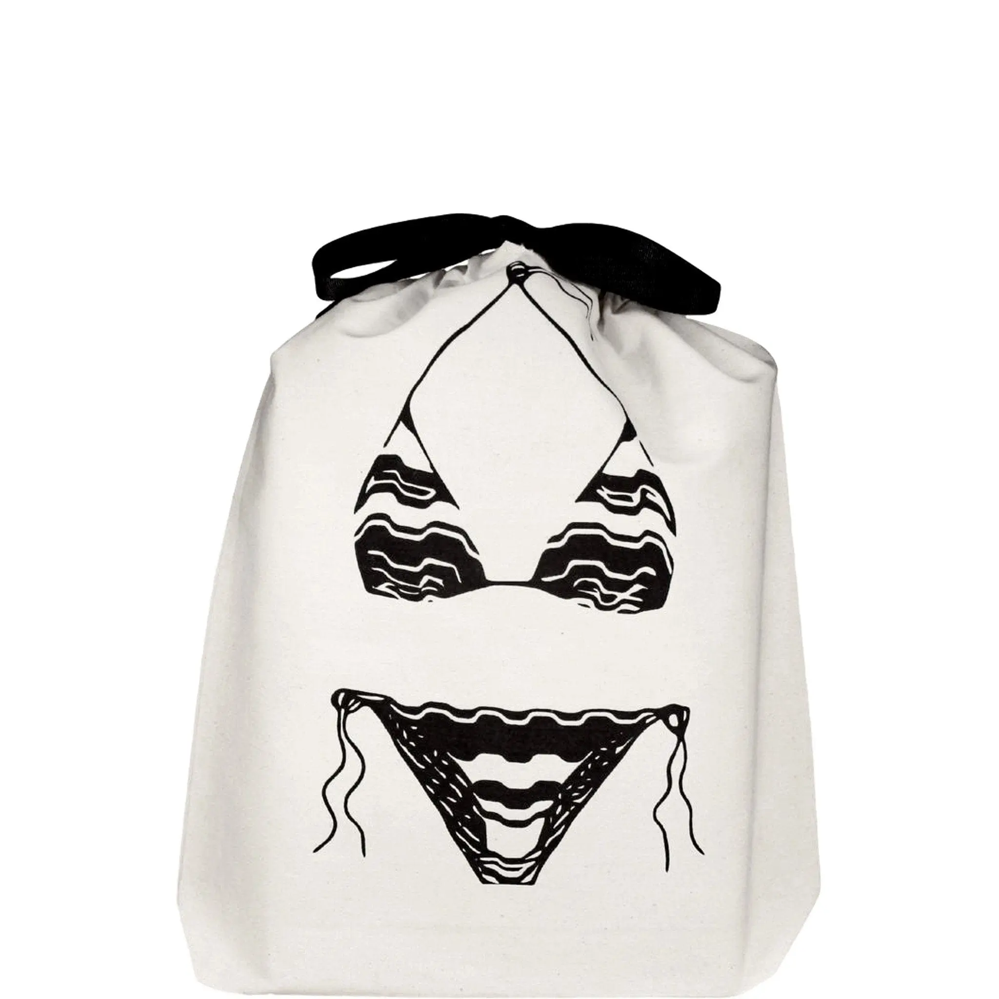 Triangle Bikini Travel Bag – Cream