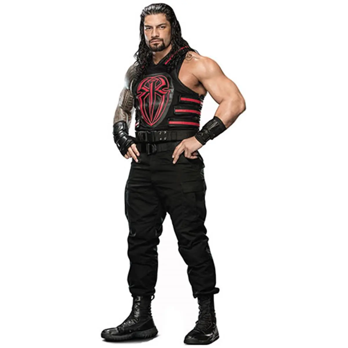 212 MAIN Large WWE Roman Reigns Cardboard Cutout Decoration - 75x32 in. Advanced Graphics Room Decoration with Attached Easel, Laminated Print for Commercial-Office Furniture Use, Room Decorations