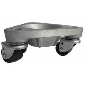 BOND Material Handling Aluminum Base Wide Wheel Cup Dolly