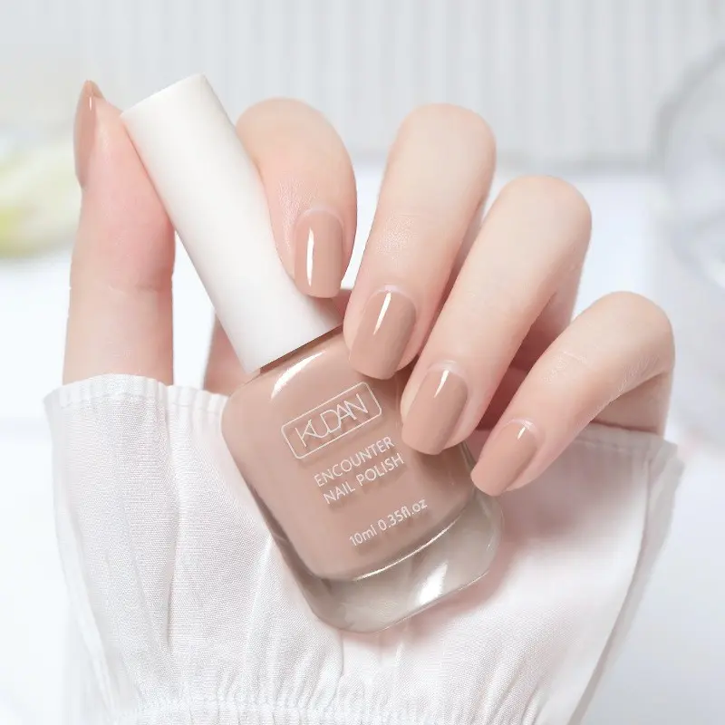 brown Water-Based Nail Polish, 10ML/0.35oz, No UV Lamp Needed, Easy Peel Off, Fast Dry, Long-Lasting Gloss, Glossy Finish Nails, Glossy, Nail Art, Salon & DIY Manicures Use, Manicure, Ideal Gift, Nail Liquid