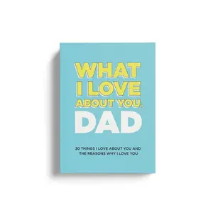 Blue Dad I Love You! Notebook Set, 30 Reasons Why I Love You, DIY Memory Book, Interactive Journal, Relationship Building Gift, Expressing Affection, Perfect Match Test