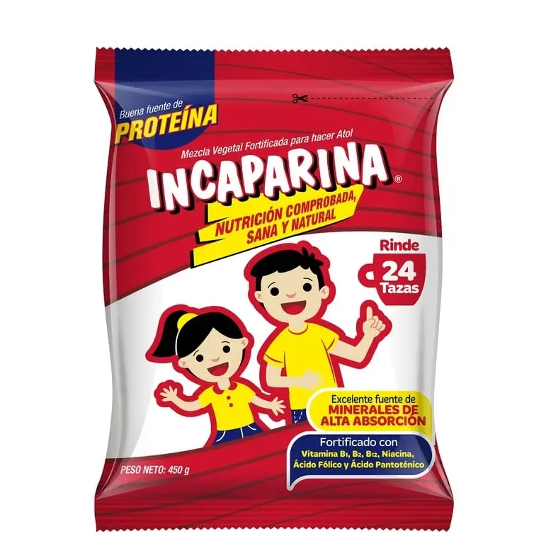 Incaparina corn and soy hot cereal mix de 1 Bolsa de 450 g Incaparina corn and soy hot cereal mix de 1 Bolsa de 450 g