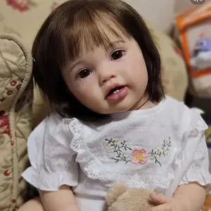 24inch Realistic Newborn Doll Soft Body Plush Toy for Birthday Christmas Halloween Gifts Stuffed Animals