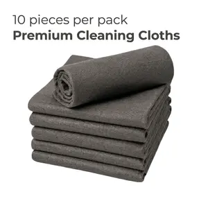 10 Counts Thickened Magic Cleaning Cloth, Microfiber Streak Free Cloth, Reuseable Magic Fiber Towels Rags, Cleaning cloths with multipurpose use, miracle cloths for glass, kitchen and vehicle windows.