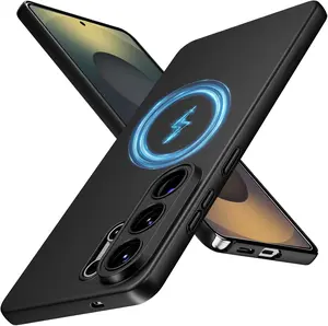 ORNARTO Ultra-Thin Magnetic for Samsung Galaxy S26 Ultra Case – Compatible with MagSafe, Slim & Lightweight Hard PC S26 Ultra Phone Case with Camera Protection, Anti-Scratch Matte Finish, Black