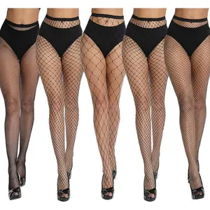 Akiido Fishnet Stockings, High Waist Tights for Women, Sparkle Rhinestone Fishnets Party Rhinestone Mesh Stockings Pantyhose akiido
