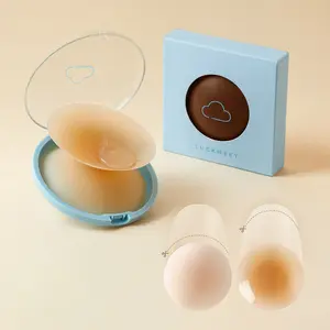 LUCKMEEY Push Up Nipple Covers with Magic Lifting Wings – Reusable Adhesive Waterproof Lifting Nipple Cover,  Hypoallergenic   Sticky Adhesive Silicone Nipple Pasties with Travel Box SpringStatements