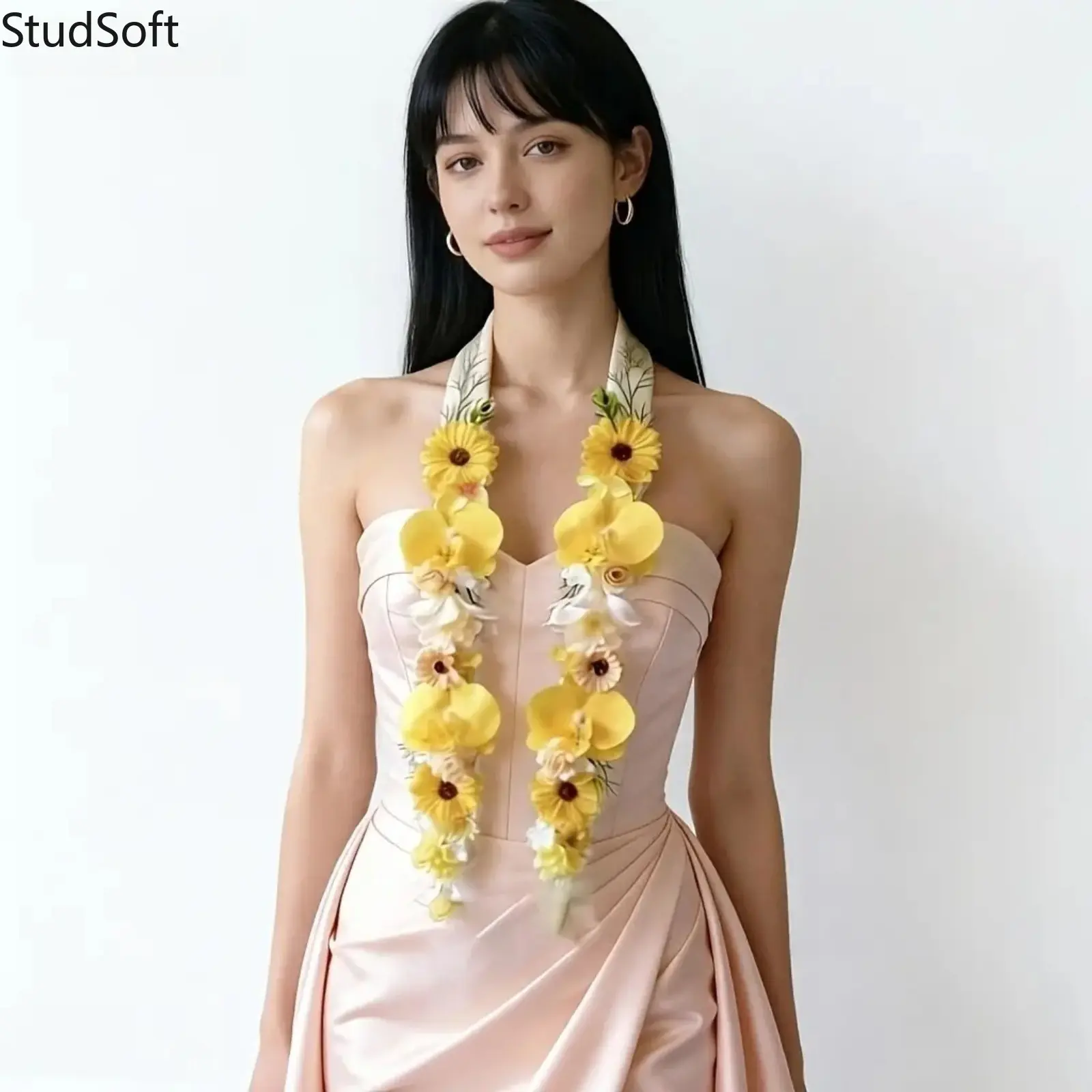 2026 Sturdy Hawaiian Graduation Lei, Tropical Orchid Mixed Artificial Flower Wreath Necklace, Unisex Lei for Graduation Party Gift (Sports & Outdoor Camping & Hiking Hammocks Accessory), Graduation Leis