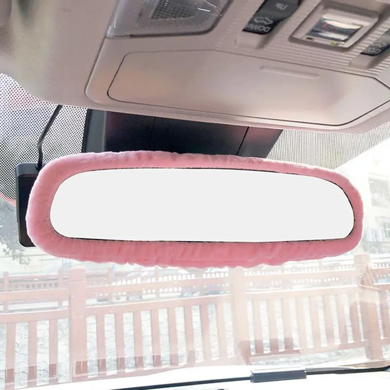 Car Rearview Mirror Cover, Elastic Automotive Rearview Mirror Decorative Cover, Car Interior Trim Accessories, Car Accessory, Decoration, Aesthetic Car Accessory, Car Decorations, Vehicle Decoration