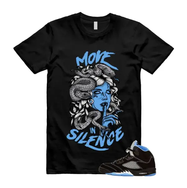 Black University Blue White 5 Matching T-Shirt, Black University Blue 5 Outfit Shirt, Black Casual Streetwear Tee, Soft Cotton Unisex Top