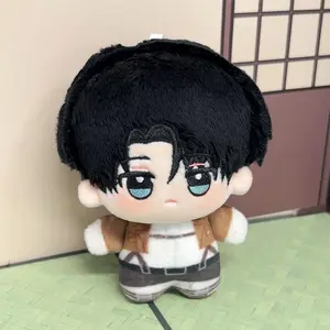 10cm Levi Ackerman Plush Dolls Pendant Soft Attack on Titan Keychain Plush Toys Ackerman Mini Kids Holiday Birthday Gift