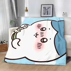 Japan comics Cute C-Chiikawas Printed Blankets Picnic Blanket Warm Blanket Soft and Comfortabl Blanket Home Travel Birthday Gift