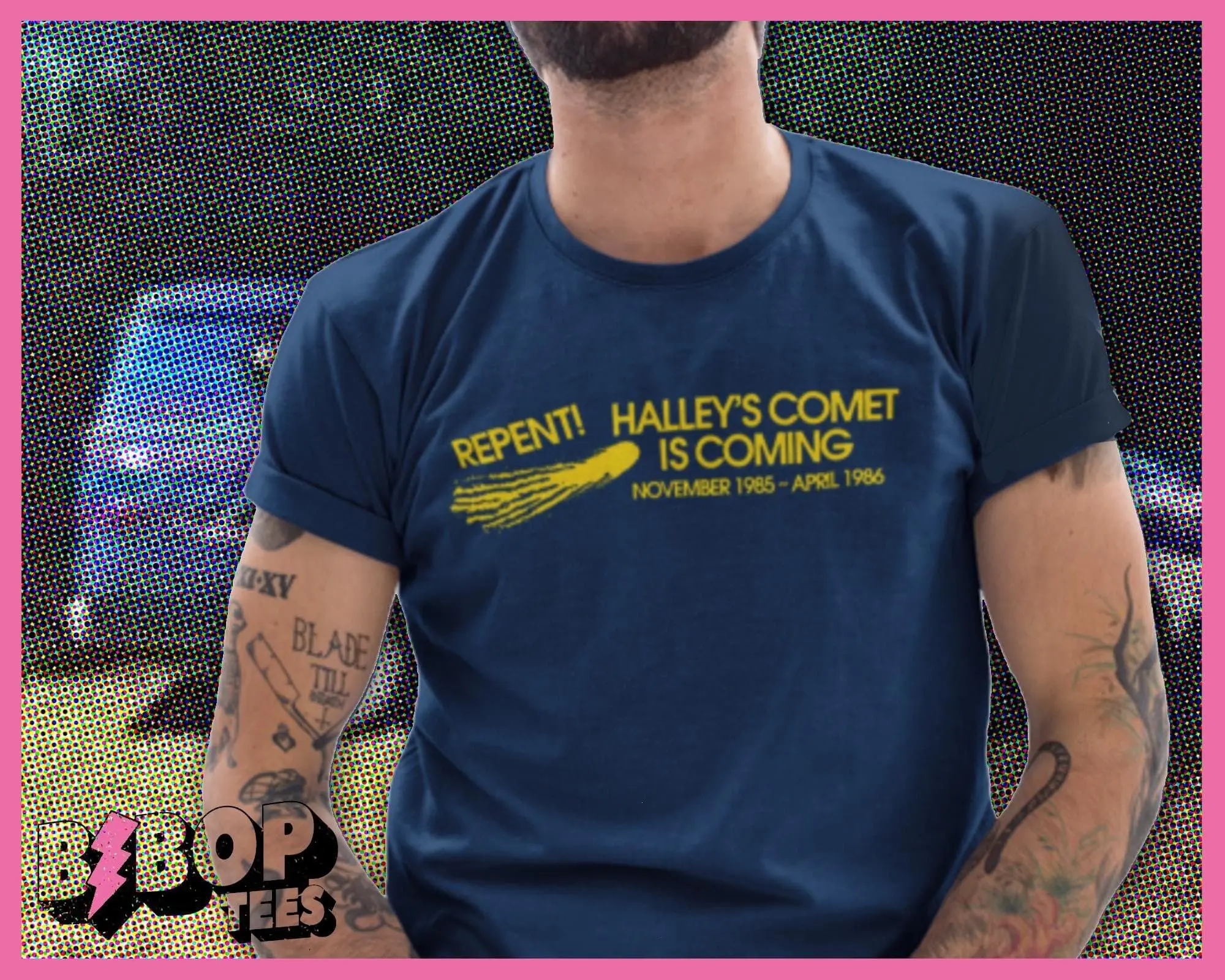 Halley's Comet Repent Sticker Unisex Shirt/Sweatshirt