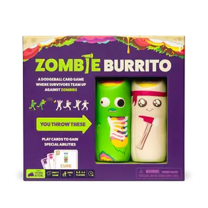 Zombie Burrito by Exploding Kittens - Epic Card Game Battle for Survivors vs Zombies - Dodgeball Party Game for Adults, Teens, Ages 7+ - 2-6 Players
