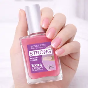LOVCARRIE Nail Strengthener – Extra Strength (Keratin & Vitamins) – 17ml (0.57 fl.oz) – For Brittle Nails & Nail Care Enthusiasts – Rescue for Fragile Nails