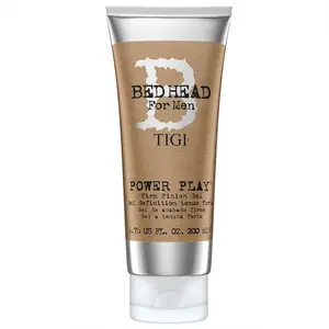 TIGI Power Play Gel for Men - 6.76 Fluid Ounce Firm Finish, Alcohol Free, Fragrance Fresh Green Aromatic, Unisex, Haircare, Shine Enhancing - Scent