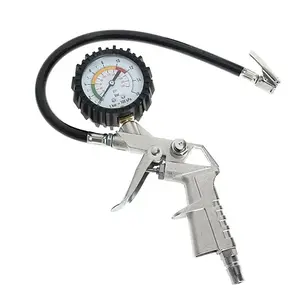 Multi-Function Car and Motorcycle Tire Pressure Monitor, Air Compressor Gauge, Inflator Pump Tool, Essential Vehicle Maintenance Kit
