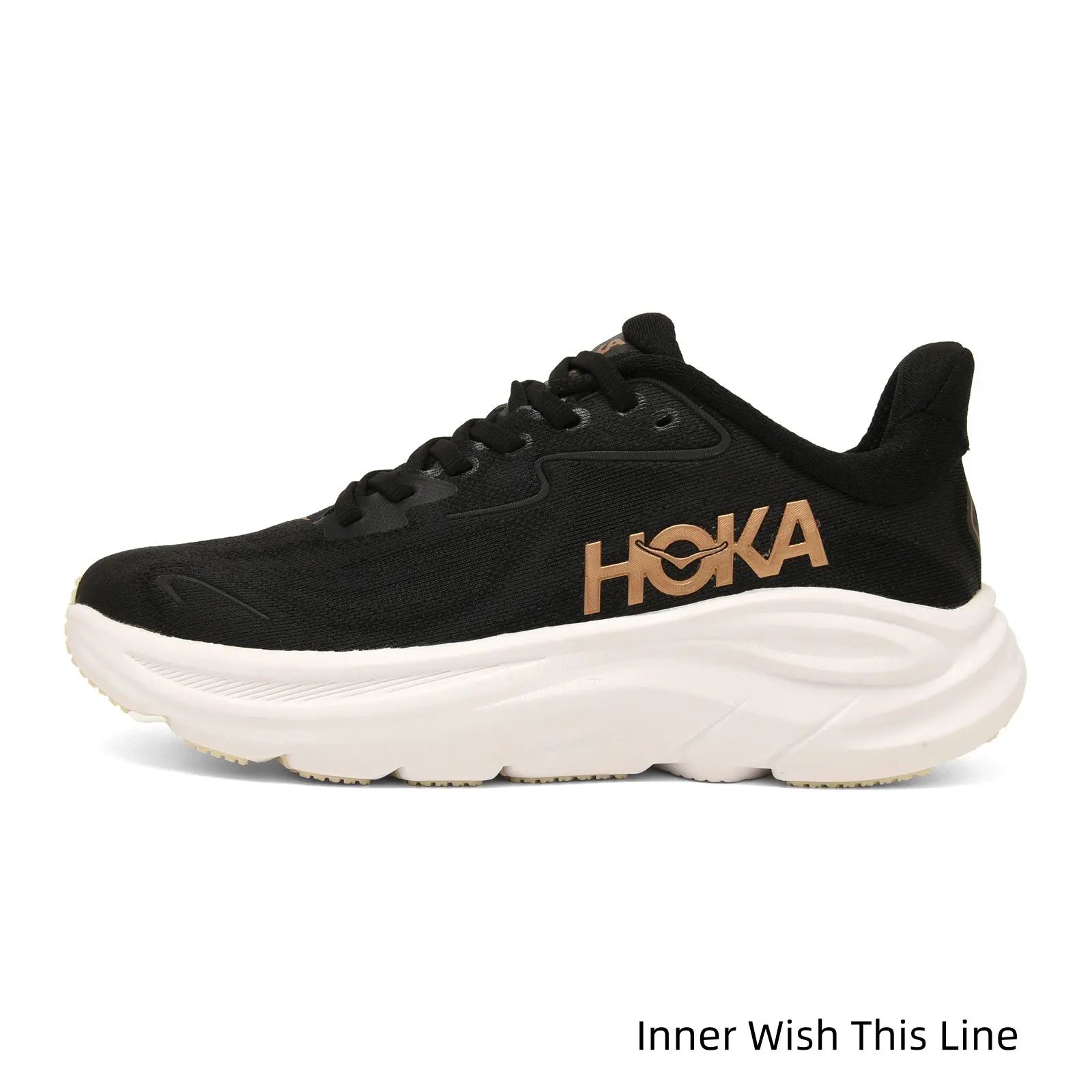 Black & Gold Pop! Max-Cushion Runners with Chunky Sole & Clean Lines