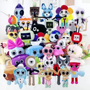 Dandy’s World Gourdy Game Pumpkin Soft PP Cotton Filled Pillows Room Decoration Fans Kids Birthday Holiday Christmas Gifts