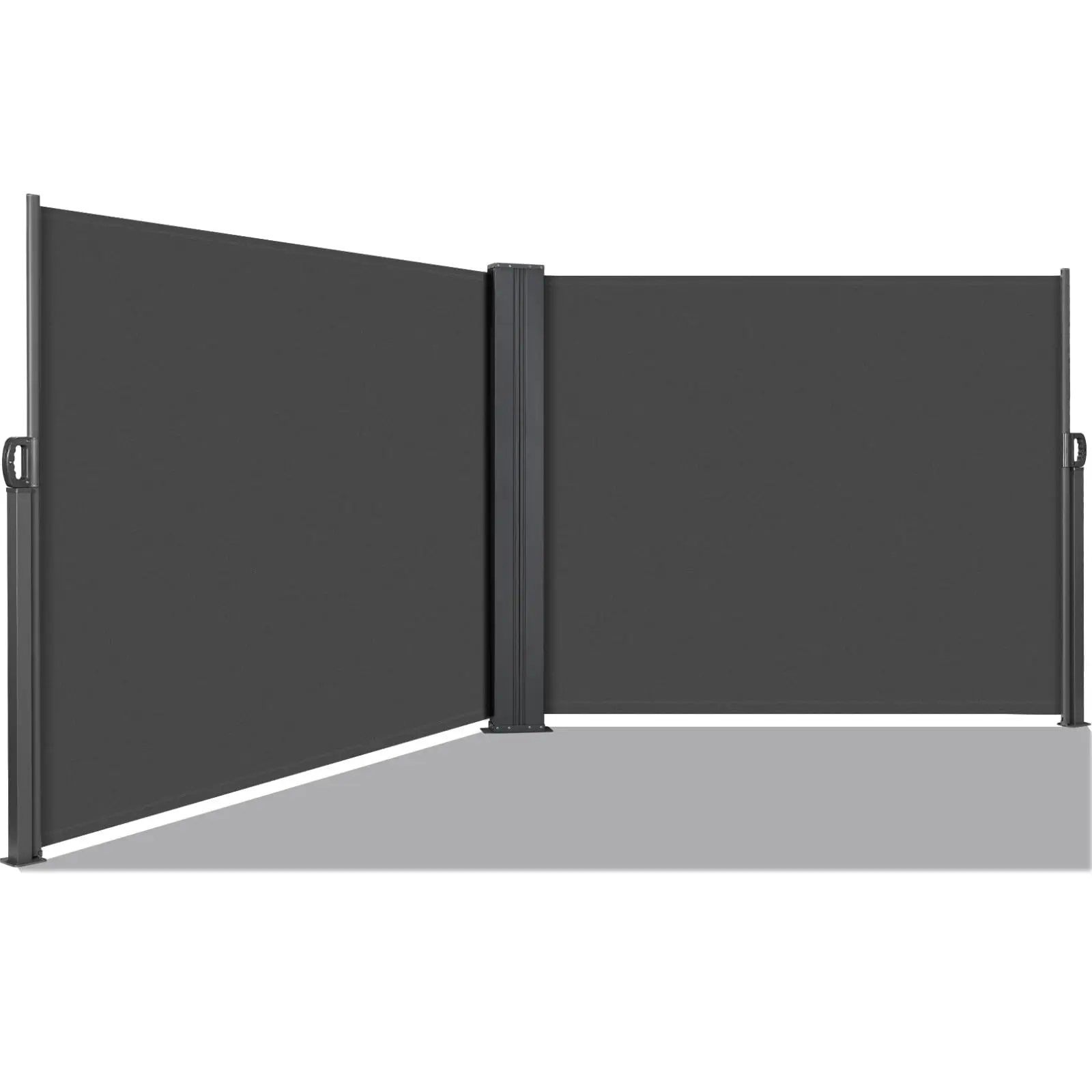 LIFERUN Side Awning, Retractable Side Awning, Patio Retractable Side Screen, UV Resistant, Waterproof, Patio Privacy Screen for Garden, Balcony, Courtyard