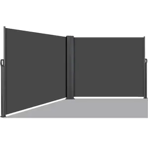 LIFERUN Side Awning, Retractable Side Awning, Patio Retractable Side Screen, UV Resistant, Waterproof, Patio Privacy Screen for Garden, Balcony, Courtyard