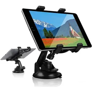Car Tablet iPad Holder Mount, Suction Cup Tablet Holder Stand for Car Windshield Dash Desk Kitchen Wall Compatible with iPad Mini Air Samsung Galaxy Tab A S Series All 7-10 inches Tablet