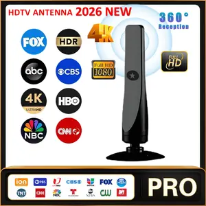 Portable Digital TV Indoor Antenna, 300 Mile Local Signal Reception, Stable Signal, No Monthly Fee, Plug and Play, Adsorbable Base, All Tvs