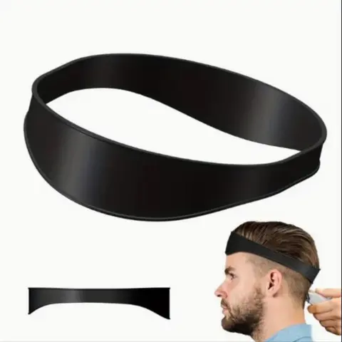 Curved Silicone Hair Band, 1 Count Hair Cutting Tool, Hair Cutting Guide, Heatless Styling Tool for Men & Women, Hair Styling Tools