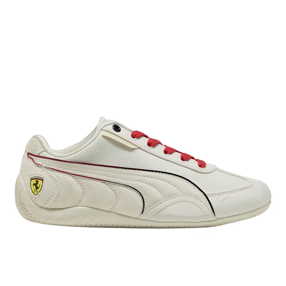 PUMA Womens Scuderia Ferrari Speedcat Lace Up Sneakers Shoes Casual - Off White
