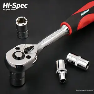 Quick-Release Socket Wrench Set, Large Medium Small Fly Hex Nut Head Car Repair Tool Kit, Automotive Maintenance Tools