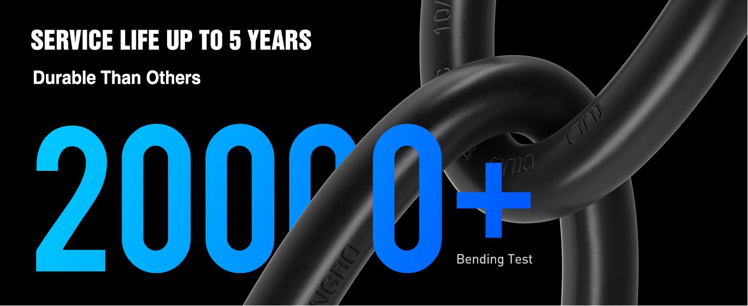 Nilight 30A 100FT Generator Extension Cord Power Inlet Box with Locking Connector 125/250V 7500W 10 Gauge STW ETL Listed 4 Prong L14-30P L14-30R Cable for RV Outdoor Use