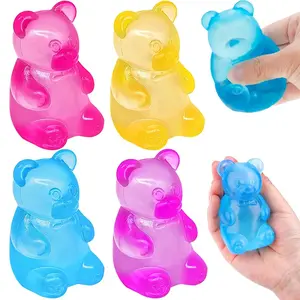 2026 Cute Animal Shaped Maltose Stress Relief Toy Sensory Soft Ball for Adults Children Party Favor Squeeze Toy Anti Anxiety Hand Stress Reliever Cute Bear Shaped Squeeze Toy
