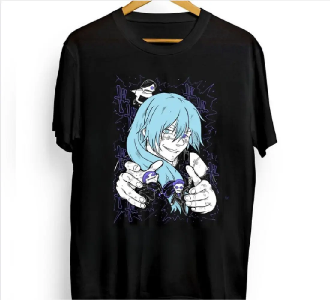 Mahito T-shirt Jujutsu Kaisen Gojo Girl Anime Horror Manga Black Shirt