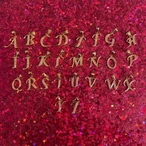 Gold Plated Sparkle Initial Pendant ONLY