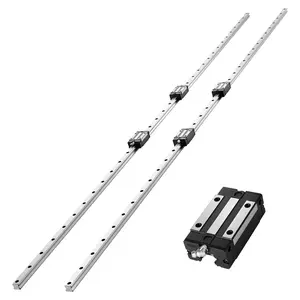 【fathersdaygift】VEVOR HGR20 Linear Rail Guide Kit2Pcs 2000mm (78.74in) Linear Motion Rails4Pcs Bearing Slide BlocksAnti-Rust MaterialHigh PrecisionDIY Friendly for CNC Routers3D Printers
