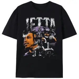 Retro Justin Tee Jefferson Design 90s Graphic T-Shirt Streetwear Vintage