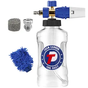 Tool Daily Foam Cannon for Pressure Washer, Adjustable Foam Blaster, Snow Foam Lance with M22 and 1/4 Inch Quick Connect, Additional Orifice Nozzle 1.1mm, 1.5 Liter