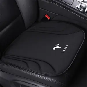 Car Front Rear Seat Cover Anti-Slip Breathable Protection Cushion, Compatible with Tesla Model 3 S X Y Cybertruck Roadster Spacex