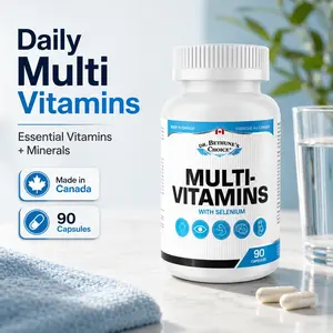 Dr. Bethune’s Choice Multi Vitamins with Selenium, Complete Daily Multivitamin Supplement with Vitamin A, C, D3, E, B-Complex, Biotin, Zinc & Essential Minerals, Daily Wellness Support, 90 Capsules