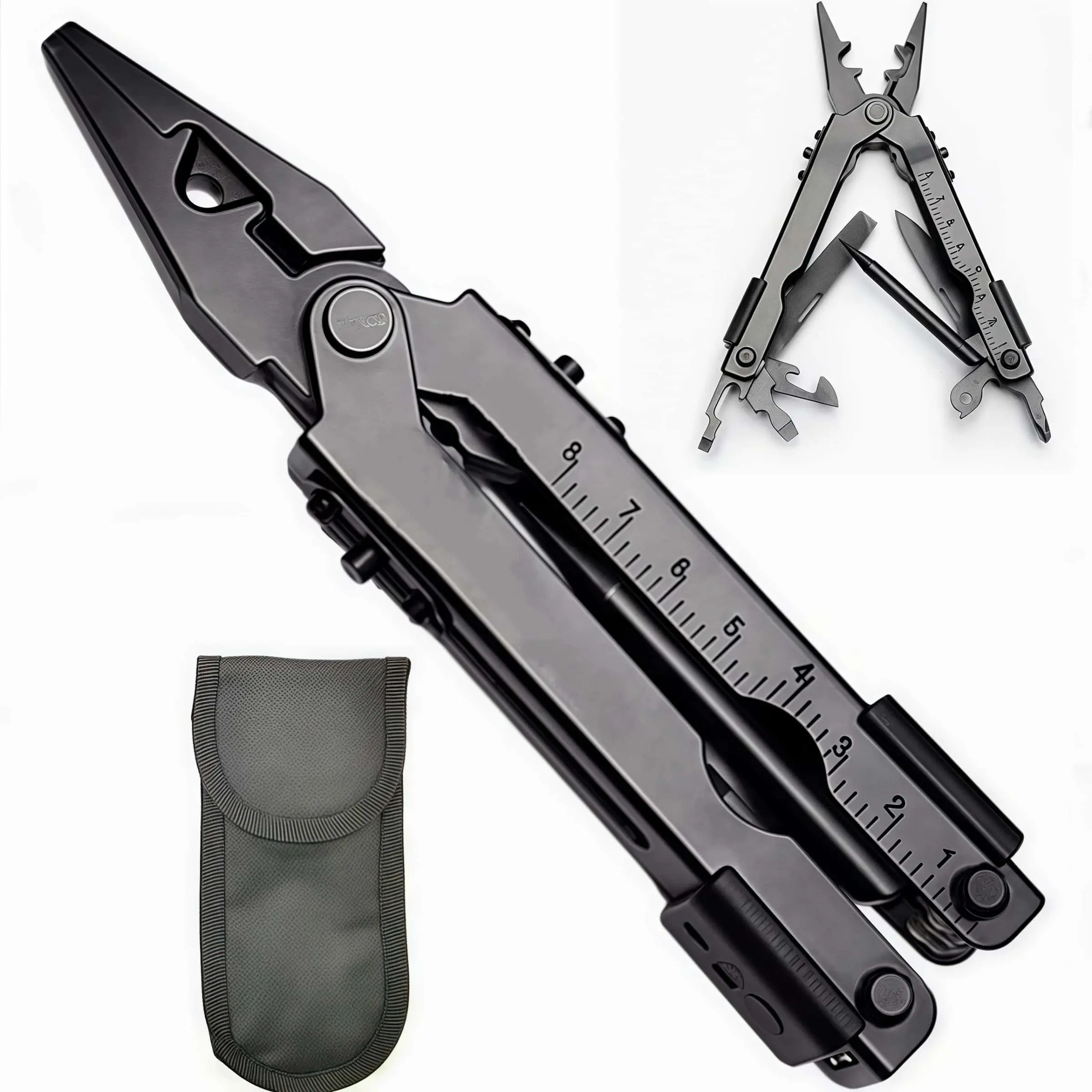 13 in 1 Portable Multifunction Tool, Multipurpose Tool, Pliers Screwdrivers, Folding Plier Pocket Cutter, EDC Combination Tools for Outdoor Camping Fishing, Outdoor Multifunctional Tools, Folding Multitool, Portable Work Tools