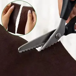 Stainless Steel Hemming Scissors Set, Zigzag Sewing Shears, Toothed Fabric Cutting Tools, DIY Sewing Accessories, 1 Piece