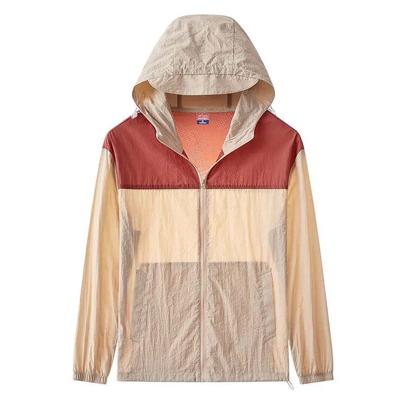 2-Piece Women’s UPF50+ Sun Protection Jacket Set – Breathable perforated design, versatile hooded jacket, quick-dry outerwear for outdoor hiking/cycling, everyday casual wear, and fitness; portable jackets Asian Womenswear
