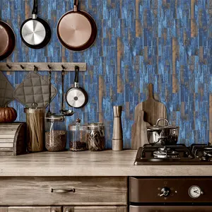 Peel and Stick Stone Wall Panels, Waterproof PVC Brick Look, Easy DIY Decor, Universal Kitchen & Toilet Use, Flat Patchwork Shape