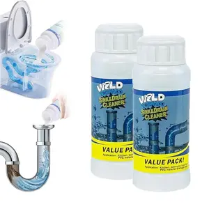 Sink & Drain Cleaner Value Pack for Kitchen and Toilet Pipelines Dissolves 200+ Blockages Kills 99% of Bacteria