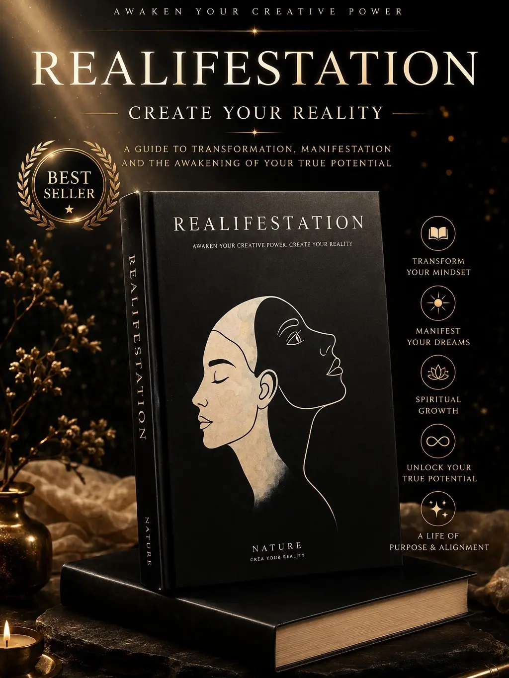 REALIFESTATION:Unlock Your Inner Power and Transform Your Reality | Positive Mindset, Self-Discovery & Personal Growth