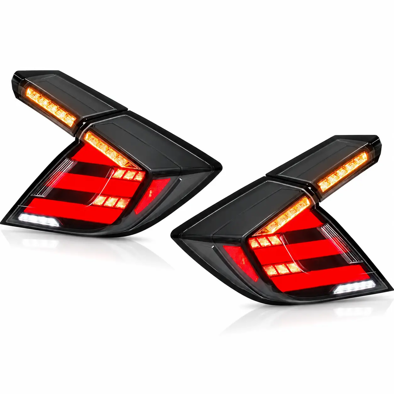 2016-2021 Honda Civic 10th Gen Hatchback / Type R Sequential LED Tail Lights Assembly