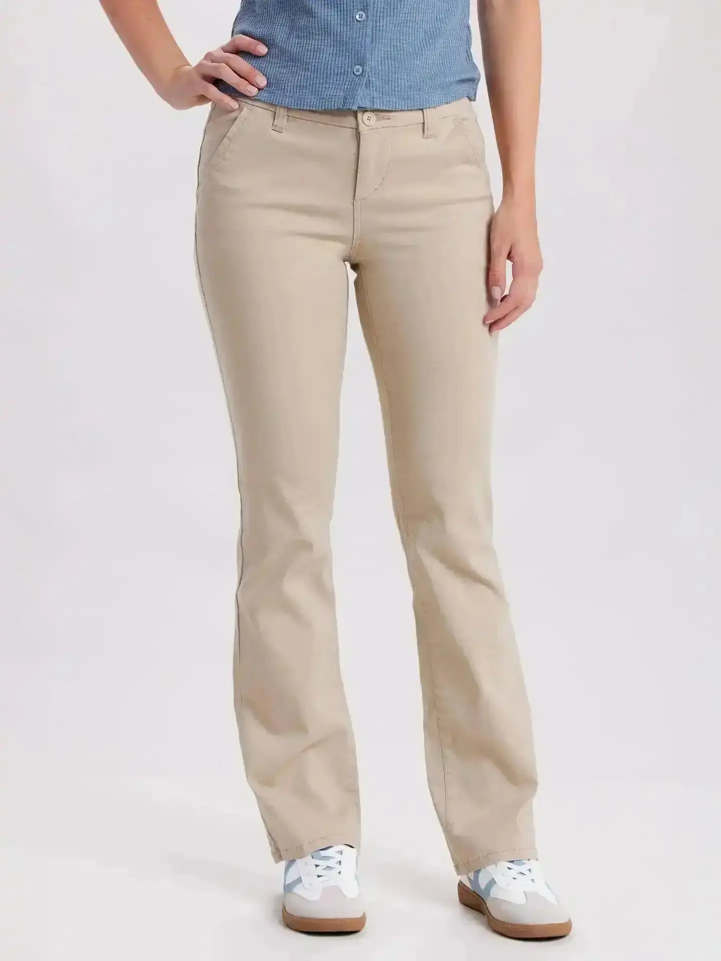Women’s Classic Bootcut Work Pants – Mid-Rise Stretch Cotton Uniform Trousers with Zip Fly Closure Casual Chic Short Sleeve Hoodie Bomber Jacket Wardrobe Staple Office Wear Pleated Skirt Midi Dress T-Shirt Y2K viral