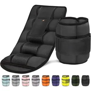 10lbs/Pair Adjustable Ankle Weights for Women and Men, Modularized  Weight Straps for Yoga, Walking, Running, Aerobics, Gym