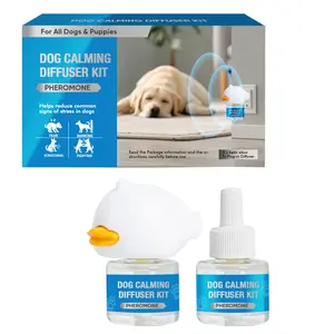 Dog Calming Pheromone Diffuser Kit - Anti-Anxiety Plug-in for All Dogs & Puppies, Stops Stress, Excessive Barking, Chewing, Scratching & Marking