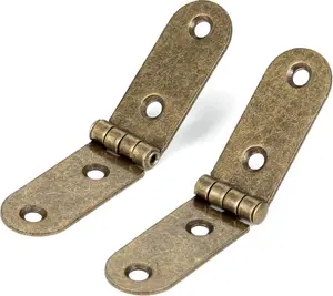 20 Pieces Antique Bronze Brass Mini Hinges Hardware for Wooden Jewelry Box,Jewelry Box,Small Hinges for Handmade Crafts YCSJ
